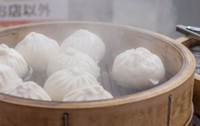 Bánh bao thịt Nikuman khu phố Tàu Yokohama Bánh bao thịt Nikuman khu phố Tàu Yokohama